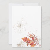 感謝祭フェストフレンズディナーカンプ素朴キン 招待状 (裏面)