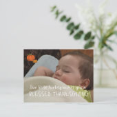 感謝祭フォトカード自分の写真をアップロード ポストカード (スタンド正面)