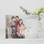 感謝祭フォトタイポグラフィテンプレート シーズンカード (スタンド正面)