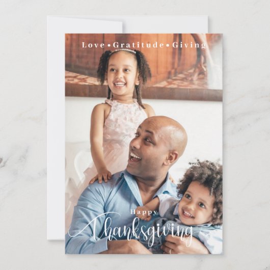 感謝祭フォトミニマル主義者 シーズンカード (正面)