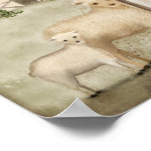 感謝祭フォークアートピルグリムホステスギフトの好意 ポスター (角)