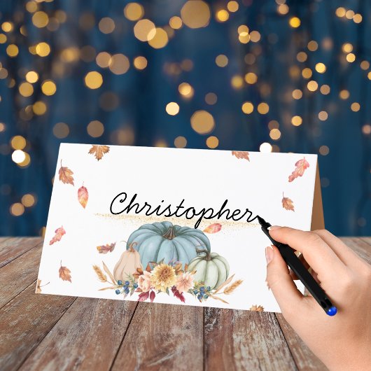 感謝祭フォールディング座席表 プレイスカード