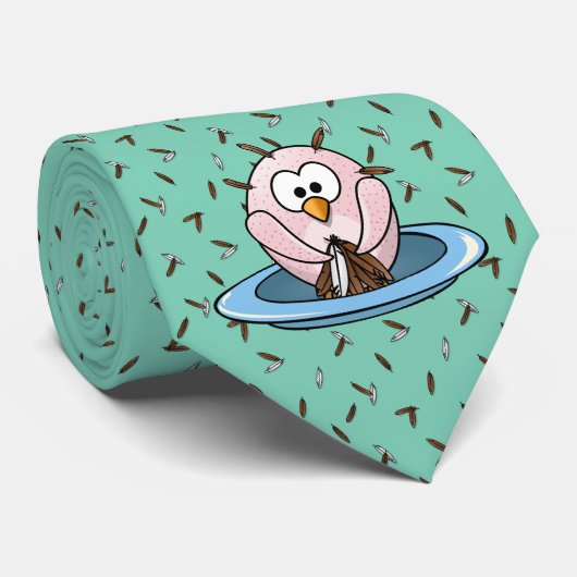 感謝祭フクロウ ネクタイ (ロール)