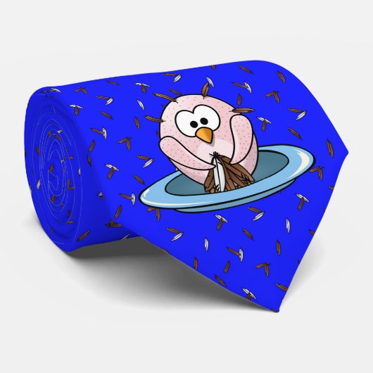 感謝祭フクロウ ネクタイ (ロール)