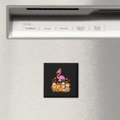 感謝祭フラミンゴ着用ハット秋コーヒーカップ マグネット (インサイチュ (食洗機))