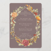 感謝祭フローラフレームフラット3コース メニュー (正面)