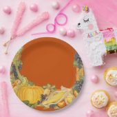 感謝祭フーズ紙プレート ペーパープレート (パーティー)