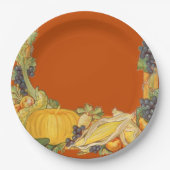 感謝祭フーズ紙プレート ペーパープレート (正面)