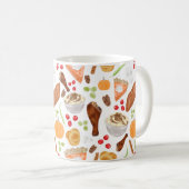 感謝祭フードコーヒーマグ コーヒーマグカップ (正面右)