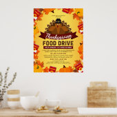 感謝祭フードドライブチャリティーファンドレイザー ポスター (キッチン)