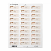 感謝祭ブラウン紅葉&コンカーフレーム ラベル (フルシート)