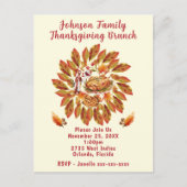 感謝祭ブランチ秋の饗宴シーン ポストカード (正面)