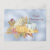 感謝祭ブルーパンプキングルズフローラ シーズンポストカード (正面)