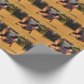 感謝祭ブロンズ·トム·トルコ ラッピングペーパー (角)