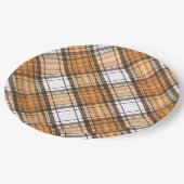 感謝祭プライドブラウンアンドオレンジパーティープレート ペーパープレート (アングル)