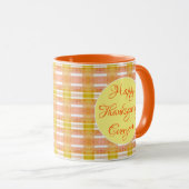 感謝祭プレイドコーヒーマグ マグカップ (正面右)