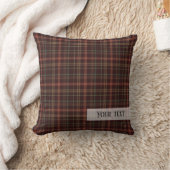 感謝祭プレイドタータンチェックパターン クッション (ブランケット)