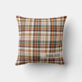 感謝祭プレイドタータンチェックパターン クッション (裏面)