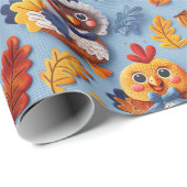 感謝祭ベビーターキーアンドチックス ラッピングペーパー (ロールコーナー)