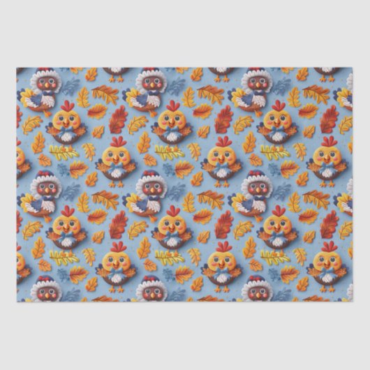 感謝祭ベビーターキーアンドチックス 薄葉紙 (正面)