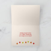 感謝祭ベビートルコ写真 シーズンカード (内部)