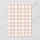 感謝祭ベビー予測赤ちゃんシャワーゲームカード アドバイスカード (裏面)