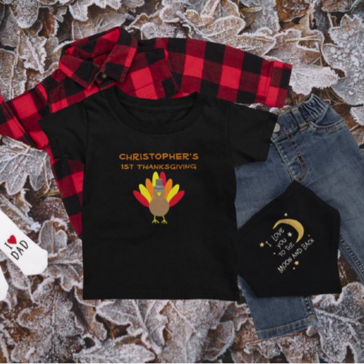 感謝祭ベビーTシャツ ベビーTシャツ