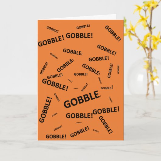 感謝祭ホリデーカード カード (黄色い花)