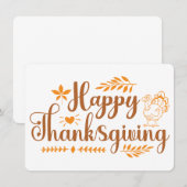 感謝祭ホリデーカード サンキューカード (正面/裏面)
