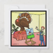 感謝祭ホリデーカード 招待状 (正面)