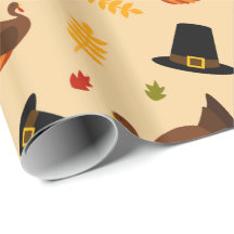 感謝祭ホリデーターキーパターンパーティーラップ