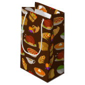 感謝祭ホリデーディナーパーティーバッグ スモールペーパーバッグ (裏面アングル)
