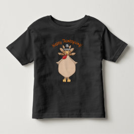 感謝祭ホリデーユニセックストルコの幼児Tシャツ トドラーTシャツ