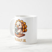 感謝祭ホリデー感謝動物トルコ コーヒーマグカップ (正面左)