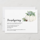 感謝祭ホリデー秋フレンドゼビング 招待状 (正面)