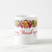感謝祭ホリデー紅葉ライトカスタムズ コーヒーマグカップ (中央)