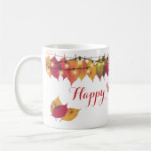 感謝祭ホリデー紅葉ライトカスタムズ コーヒーマグカップ (左)