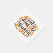 感謝祭ホリデー紙ナプキンス スタンダードカクテルナプキン (角)