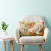 感謝祭ホワイトトルコヴィンテージ ランバークッション (椅子)