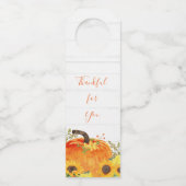 感謝祭ボトルハンガーラベル ボトルネックタグ (正面)