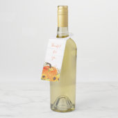 感謝祭ボトルハンガーラベル ボトルネックタグ (アングル)