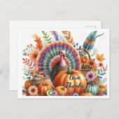 感謝祭ボホトムターキー ポストカード (正面/裏面)