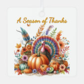 感謝祭ボホーターキー記念パーティー メタルオーナメント (正面)