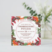 感謝祭ポトラックディナー秋水彩フローラ 招待状 (スタンド正面)