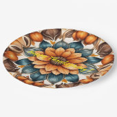 感謝祭ポピュラーカンプキンオータムコレクション ペーパープレート (アングル)