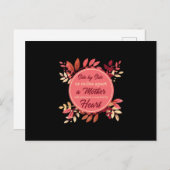 感謝祭マザードーターマム秋衣装女性 ポストカード (正面/裏面)