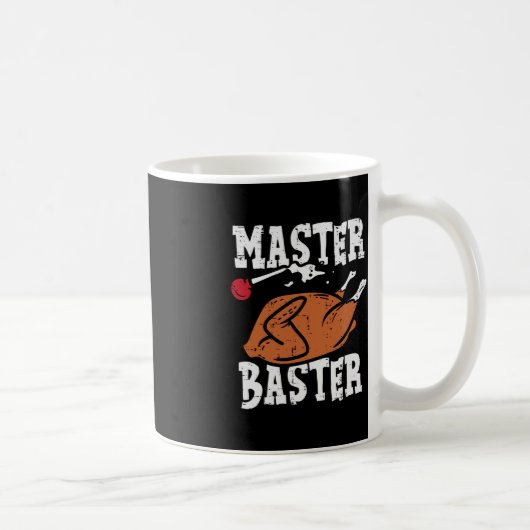 感謝祭マスターバスターおもしろいターキーデイ秋メンズ コーヒーマグカップ (右)
