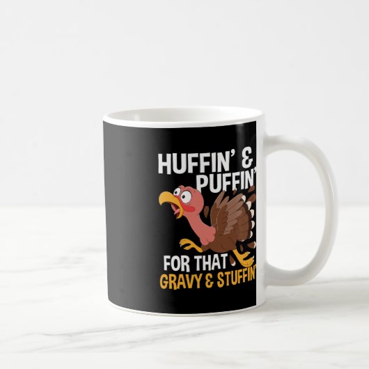 感謝祭マラソランニングン秋秋H コーヒーマグカップ (右)