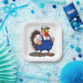 感謝祭マンガ農家トルコ ペーパープレート (パーティー)