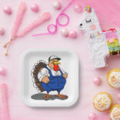 感謝祭マンガ農家トルコ ペーパープレート (パーティー)